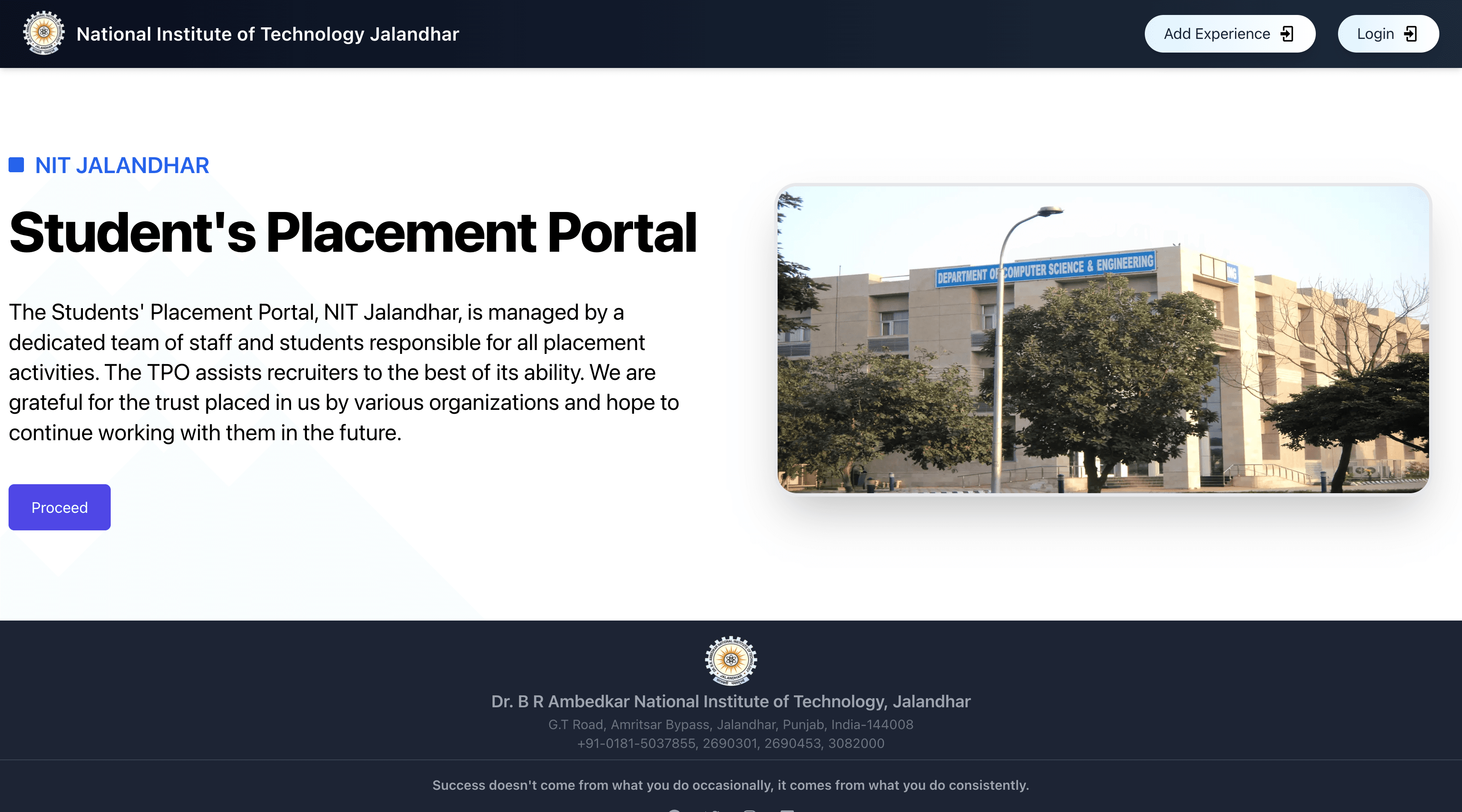 Training & Placement Portal screenshot 1
